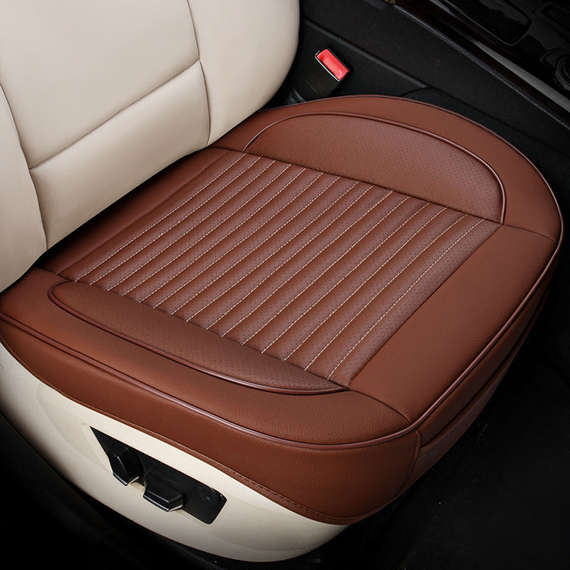 🚗Cojines de asiento de automóvil de cobertura total hechos de cuero natural, resistentes a las manchas, a los rayones y transpirables.