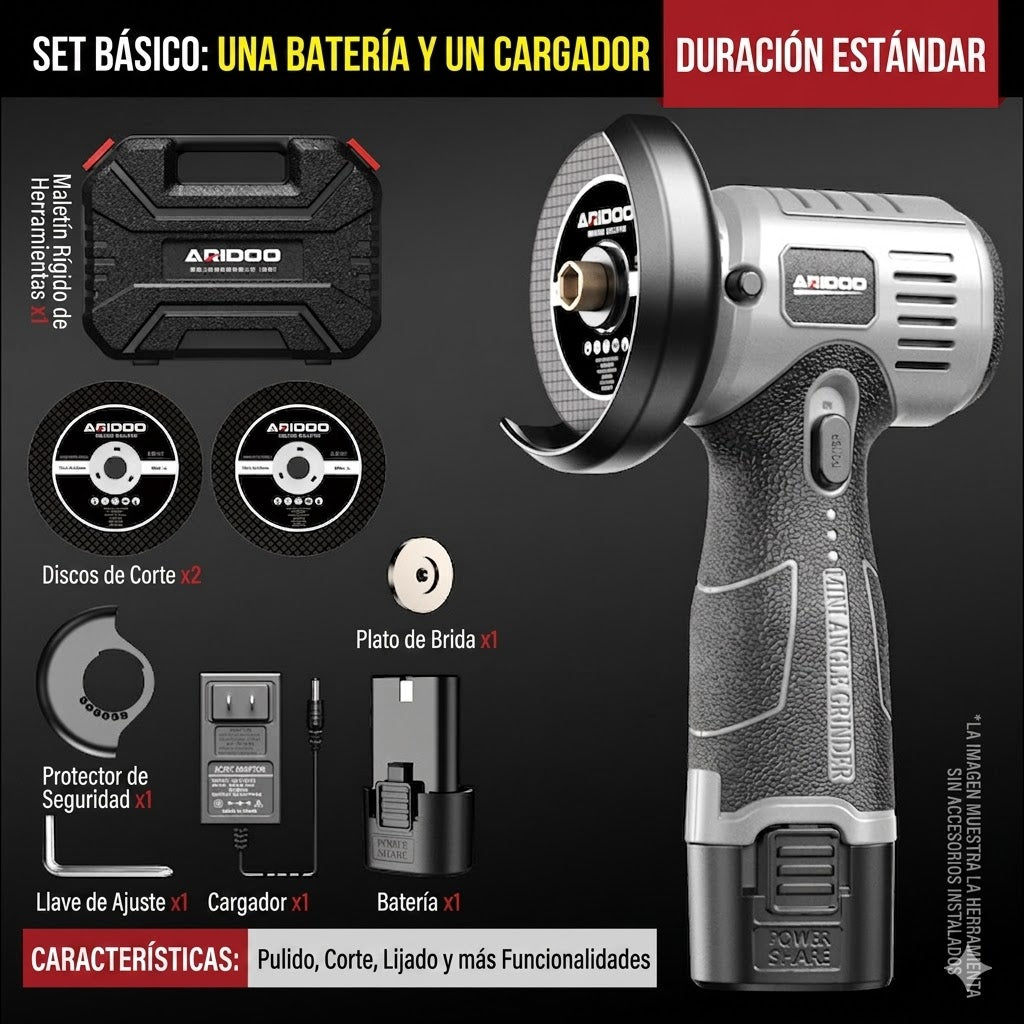 🔥【Časovo obmedzená ponuka】🧰 12V mini uhlová brúska s rezným kotúčom