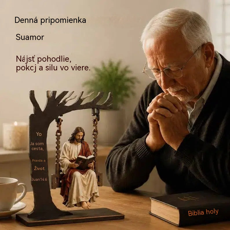 2 kusy za 25 €🔥Kúpte 1, získajte 1 zadarmo🔥🔥 Posledný deň: 50% zľava - ✝️📚 Kresťanská závesná ozdoba s Ježiškom