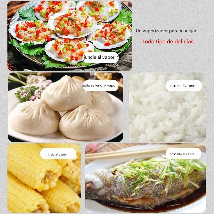 🔥Vaporera multicapa de grado alimenticio para horno microondas