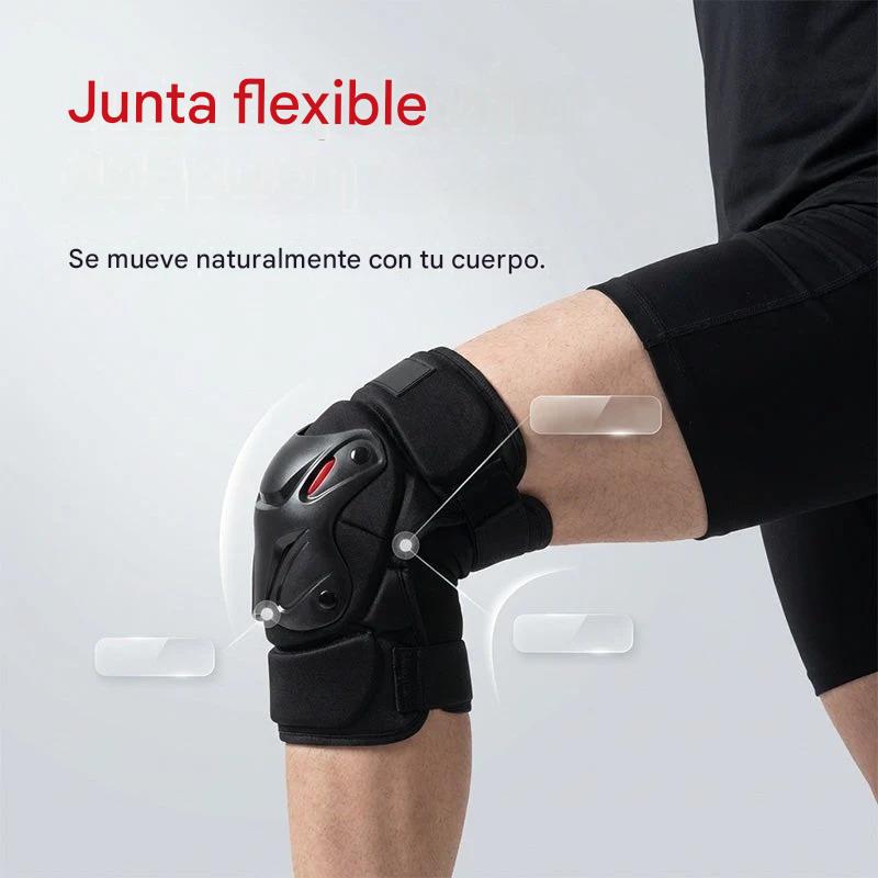 🏍️ ¡Aprovecha ahora con un 40% de descuento! 🛡️ Juego de rodilleras y coderas para motocicleta – Resistentes a los impactos, correas ajustables y forro transpirable – Protección esencial para conducir, patinar o andar en bicicleta 💪