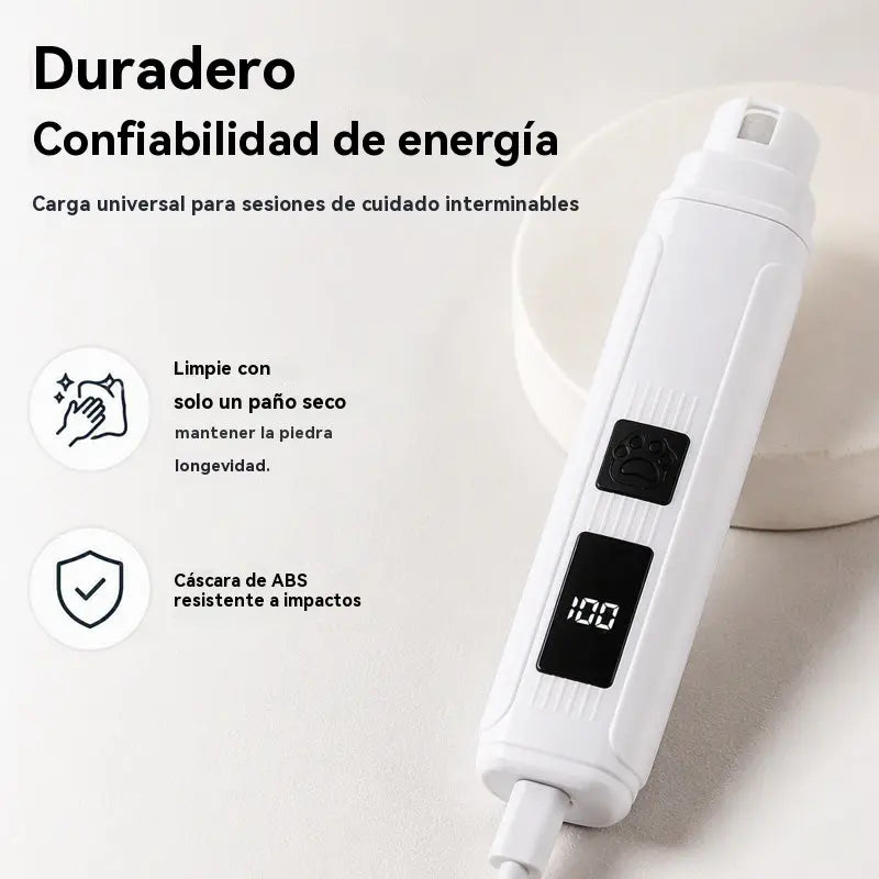 🔥【El segundo artículo a mitad de precio.】🐱🐶 Lima eléctrica de uñas para mascotas con indicador LED de potencia