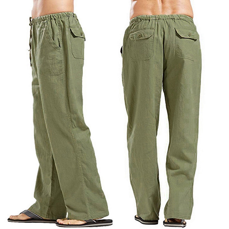 💥👖【S-5XL】Pantalones casuales para hombre nuevos 2025, material de algodón de alta calidad, suave y transpirable