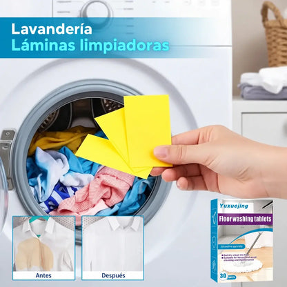 🧹 90 pastillas limpiadoras para suelos – eliminación eficaz de manchas y aroma fresco 🌿