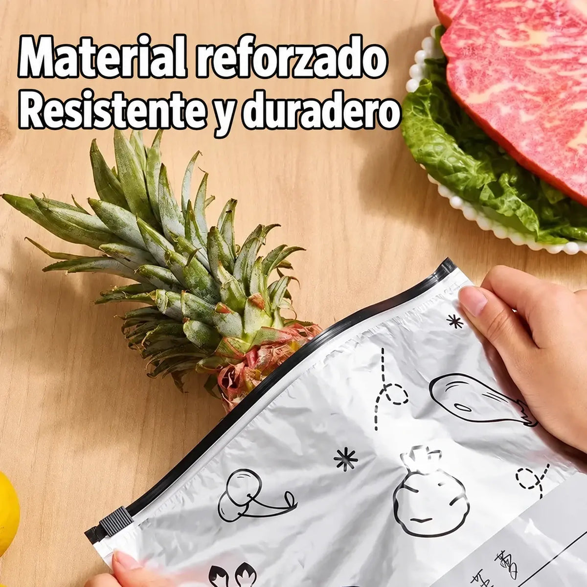 🔥【30 piezas】Bolsas herméticas de aluminio reutilizables para mantener los alimentos frescos