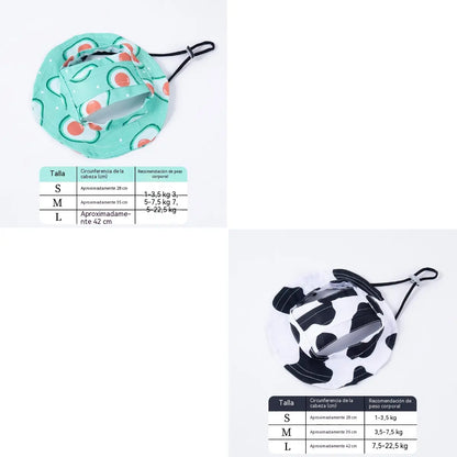 【Compra uno y llévate otro gratis】🐾 Sombrero de pescador ajustable para mascotas (con orificios para las orejas): Lindo y protector solar.