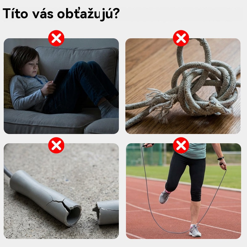 🏃🌈 LED svietiace švihadlo pre deti