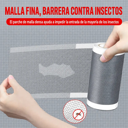 【Compra 5 metros y llévate 5 metros gratis.】[🔥10 metros 23 euros] Reparación de agujeros en mosquiteras con cinta adhesiva, reparación de malla de acero inoxidable.