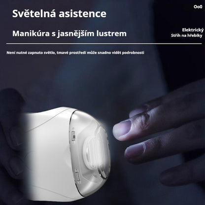 💅 ✨ Nová verze 2025! Automatický pilník na nehty – bezpečná a šetrná péče o nehty 👶🔧