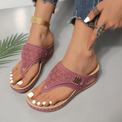 😍🔥 [35-43] Pantuflas de verano antideslizantes y cómodas para mujer 2026. Se adaptan a tus pies de forma elegante y confortable.
