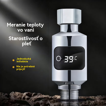 🔥🔥🚿Vodeodolný sprchový teplomer s LED displejom (Celzia)🌡️