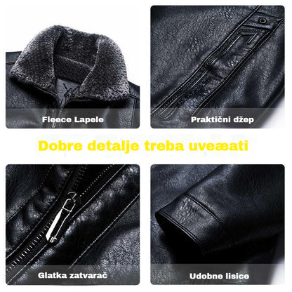 🔥【Vruća rasprodaja】🔥【M-3XL】🖤2026 Muška zimska mekana jakna od debele ovčje kože, ležerna