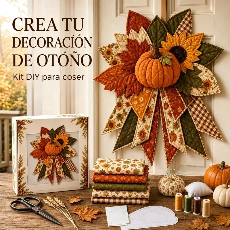 🎇🎄Kit de costura para colgar en la puerta con diseño navideño acolchado (7 diseños)