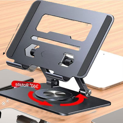 💥💻【Plaćanje pouzećem】Stalak za prijenosno računalo, rotirajući stalak od aluminijske legure. Slobodna rotacija od 360°, velika nosivost, neklizajući.