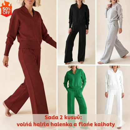 🥰📢📢 50% SLEVA!!!【M-5XL】Dámský pletený komplet 2026 | Dvoudílný set s dlouhým rukávem ✨