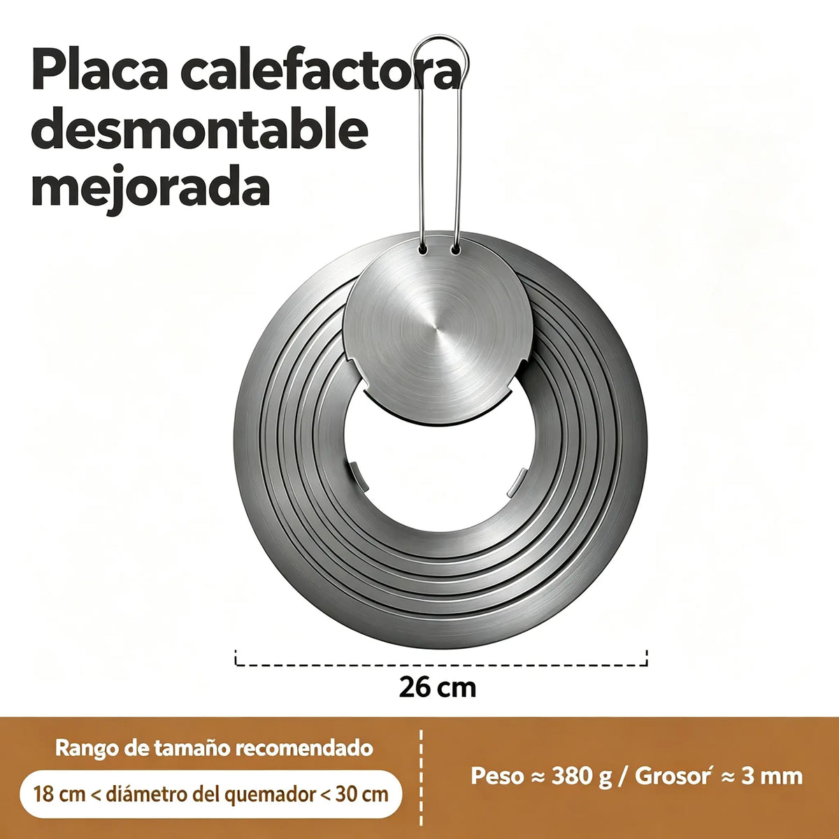 🔥✨40 % de descuento! Placa conductora de calor para cocinas domésticas-Más ancho y desmontable