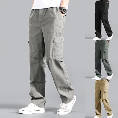 🔥M-6XL👨Pantalones cargo de talla grande para hombre con múltiples bolsillos, perfectos para el uso diario informal【Nuevo - 50% descuento】