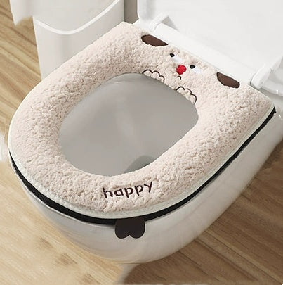🔥🚽✅Kúpte 1 a získajte 1 zadarmo🎁Zimné teplé poťahy na toaletné sedátko s fleecovou podšívkou