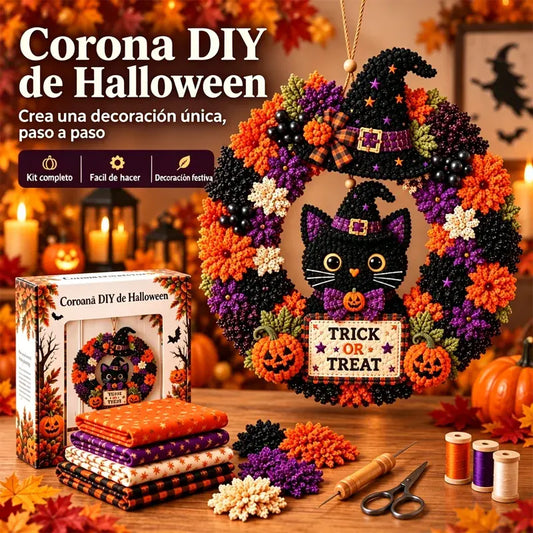 ⏰ ¡ÚLTIMO DÍA! 50% DE DESCUENTO ✨ Crea una corona navideña que te enorgullezca exhibir 🎄❤️ Kit de manualidades (técnica de inserción de tela en 3D) con tutorial y guía incluidos.