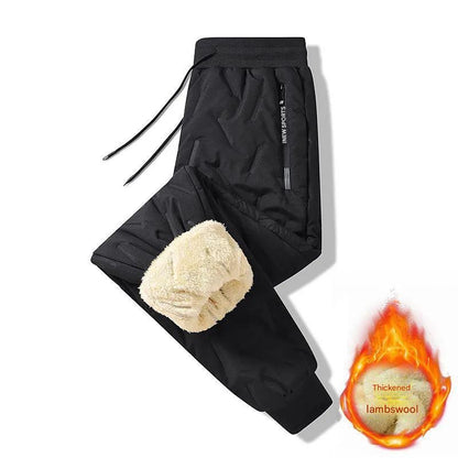 👖🔥【Kúpte 1 a získajte 1 zadarmo】【L-5XL】 Zimné pánske zimné jahňacie vlny na rok 2024 zahustené ležérne teplé tepláky  3862912