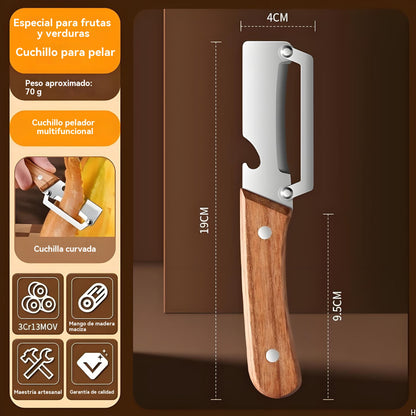 🔥【Compre 1 y obtenga 1 gratis】Pelador de acero inoxidable engrosado para uso en la cocina.