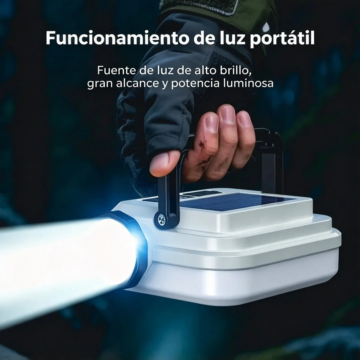 🏕️50% de descuento💡 ☀️Lámpara de camping multifuncional con luz de trabajo LED; batería de duración ultralarga para emergencias al aire libre.