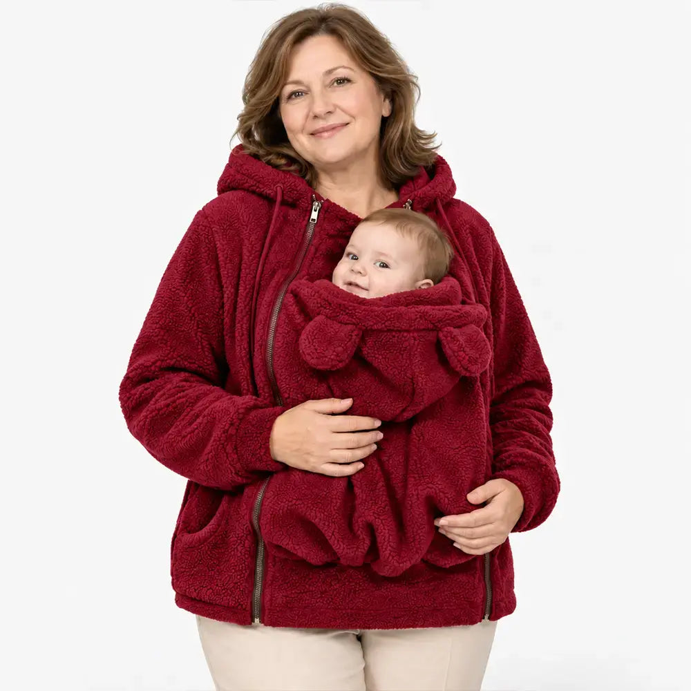 🧸❄️ Chaqueta Teddy suave: ¡lleva a tu bebé o cachorro contigo!