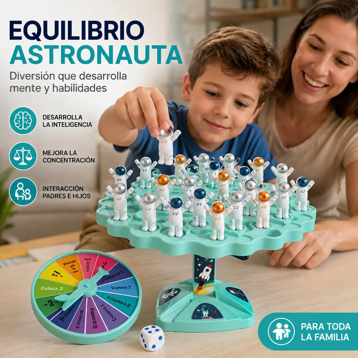 ✨🎁 Astronaut Balance juguete educativo interactivo para padres e hijos