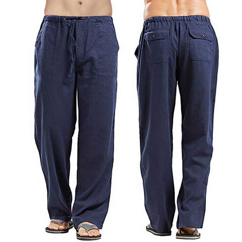 💥👖【S-5XL】Pantalones casuales para hombre nuevos 2025, material de algodón de alta calidad, suave y transpirable
