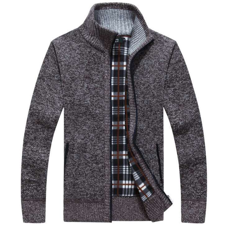 【M~3XL】 Veľký pánsky sveter s voľným zipsom 2024