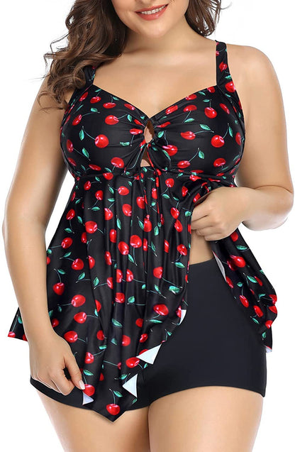 🌴👙【S-5XL】Nové letné plážové dámske plavky, dvojdielne plavky veľkej veľkosti (vrchný + spodný diel)