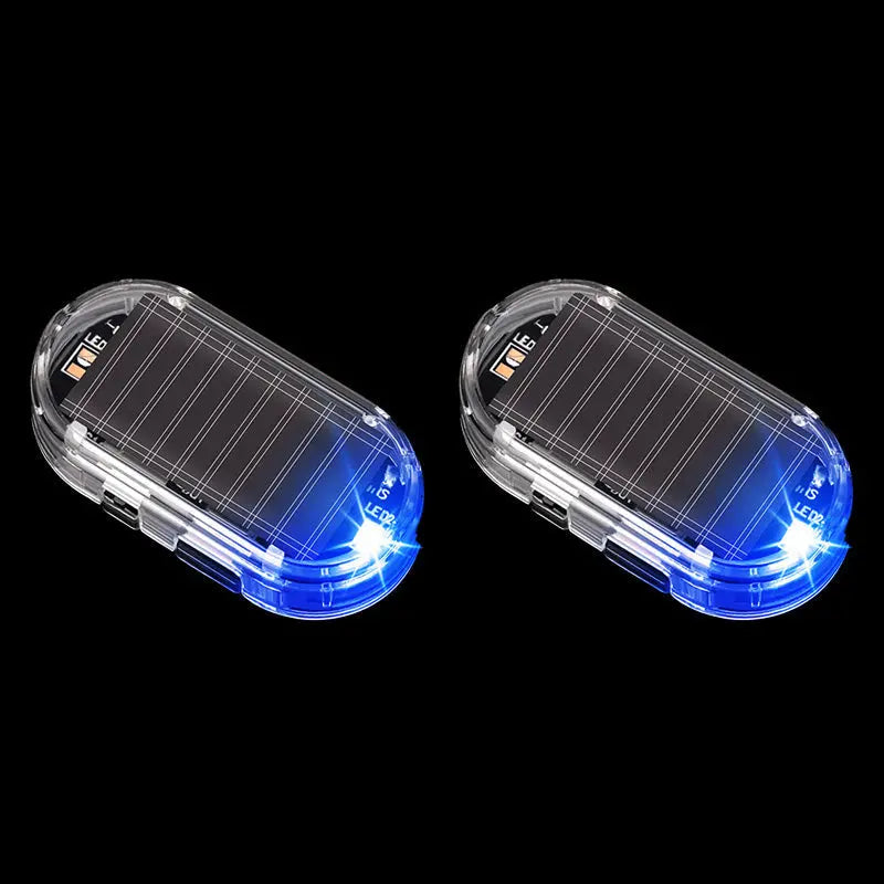 [Paquete de 2] 🚨 Luz de advertencia antirrobo para coche con energía solar