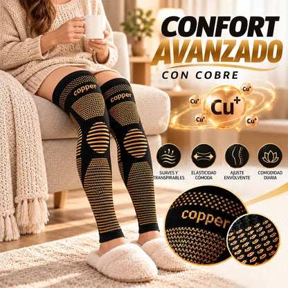 🦵 Rodillera Elástica Larga de Nylon | Ajuste Compresivo, Calidez y Flexibilidad para Deporte y Uso Diario