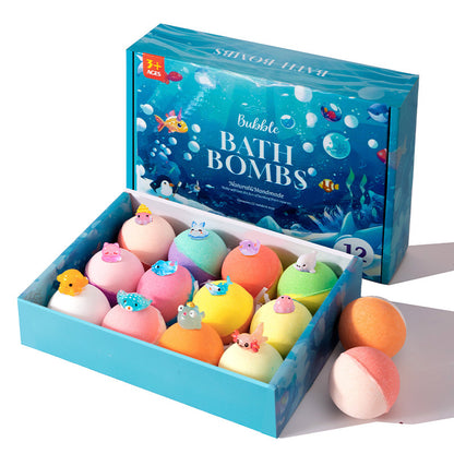 🛀💕12 kusov guličiek kúpeľovej soli v tvare morských živočíchov (50g/gulička) pre deti.