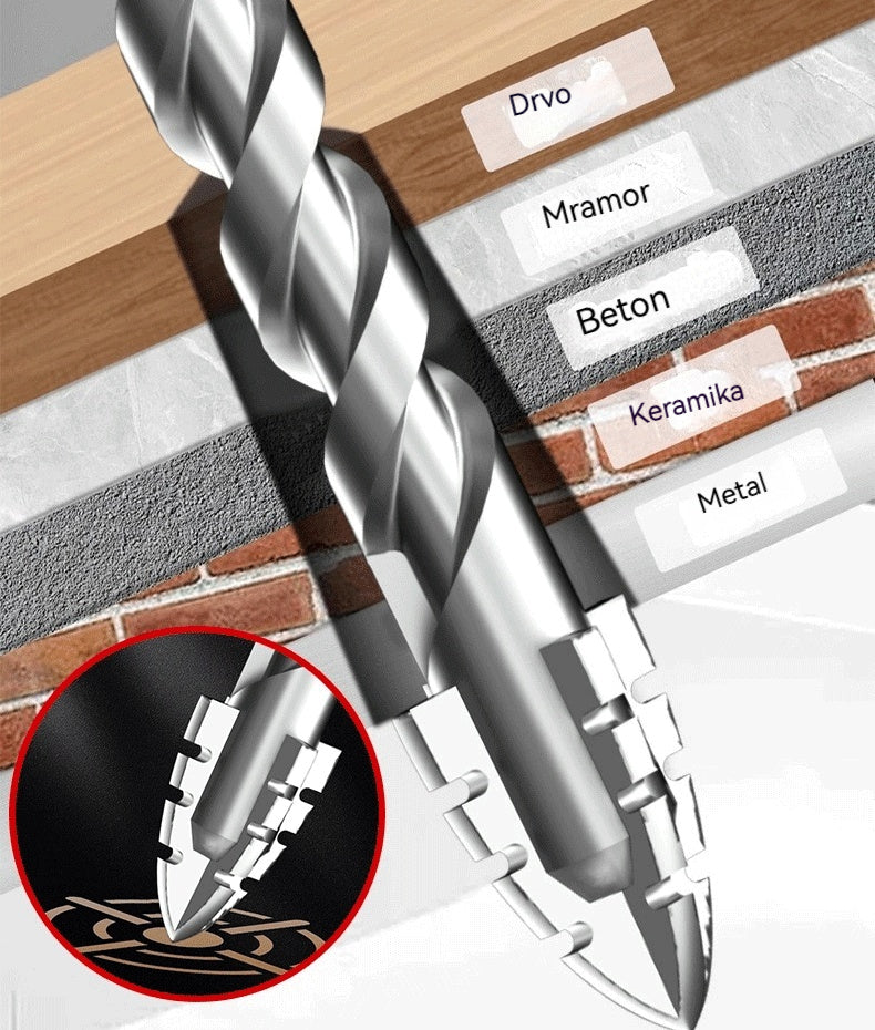 🥇Super tvrdi nazubljeni rezač, sedma generacija ekscentričnog bušača od volfram čelika 【3+4+5+6+8+10+12+14+16 mm】