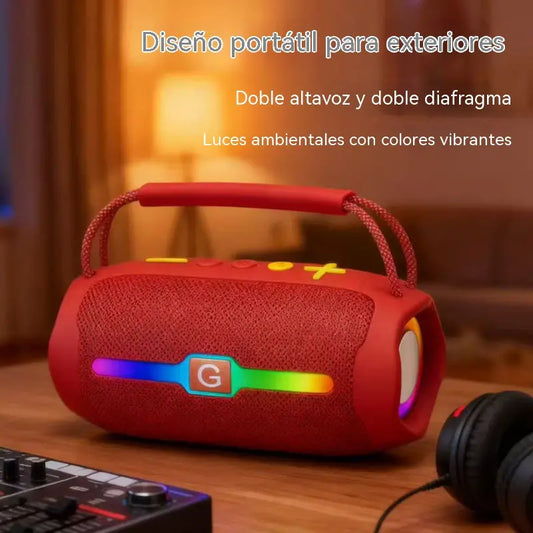 🎒🔊🎵Altavoz Bluetooth portátil de alta potencia y alta calidad para exteriores