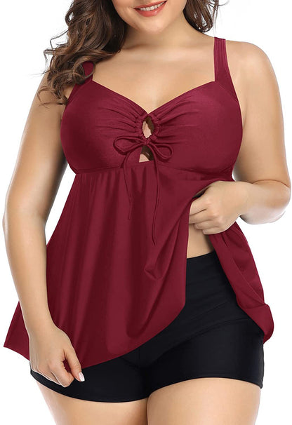 🌴👙【S-5XL】Nové letné plážové dámske plavky, dvojdielne plavky veľkej veľkosti (vrchný + spodný diel)