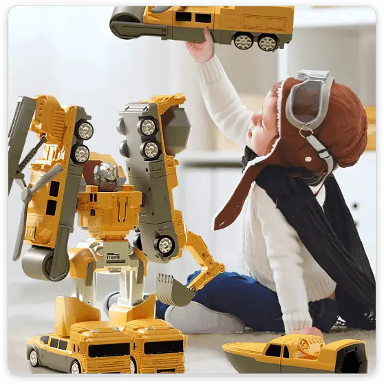 【50% OFF】🤖【16 piezas】Bloques de construcción magnéticos Transformers, juguetes educativos
