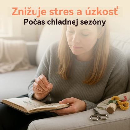 📖💗 Relaxačné DIY remeslá - ukážková kniha šitia pre nadšencov vyšívania z ľanu-(Obsahuje knihu o látkach a krásnu šijaciu súpravu)