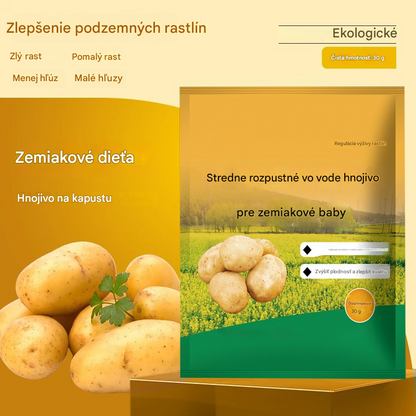 🥔🌱[10] Rozpustné listové hnojivo „Zázračný zemiak“  | Vhodné pre zemiaky, arašidy, sladké zemiaky, reďkovky, taro a cibuľu – podporuje rast koreňov a zvyšuje výnos