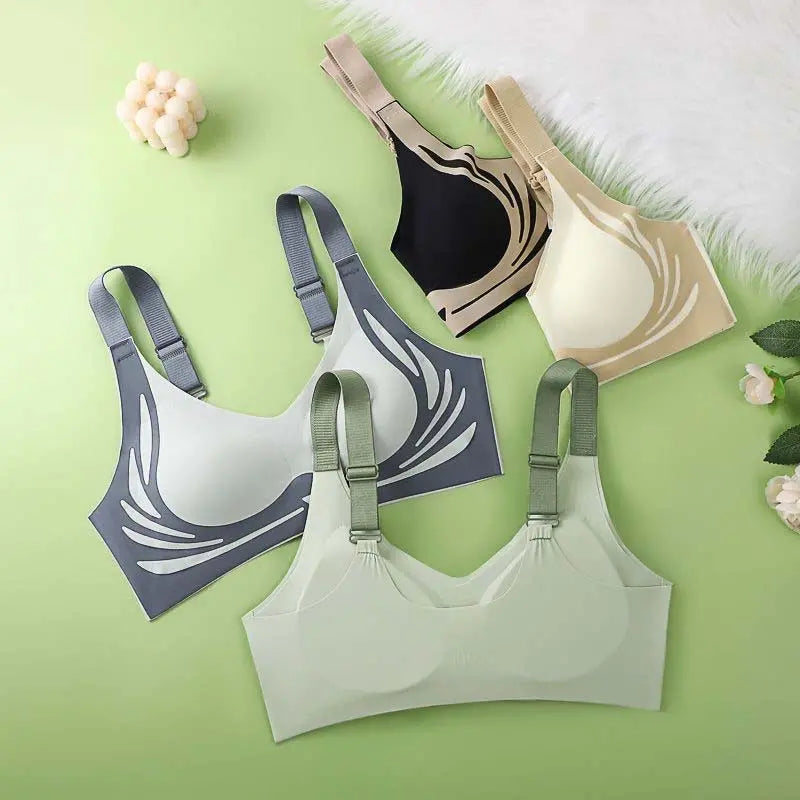 🥰 49% de descuento【Pack de 3】Sujetador femenino sin aros, diseño de una pieza ❤️【40-85 kg】