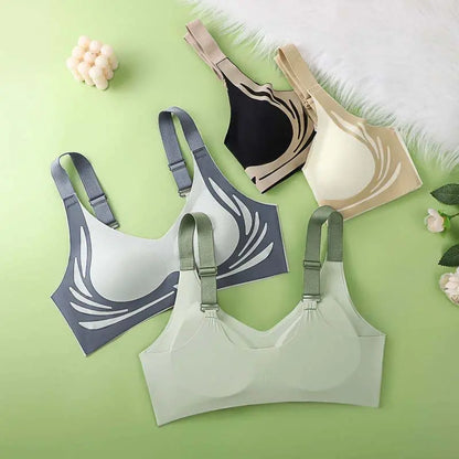 🥰 49% de descuento【Pack de 3】Sujetador femenino sin aros, diseño de una pieza ❤️【40-85 kg】