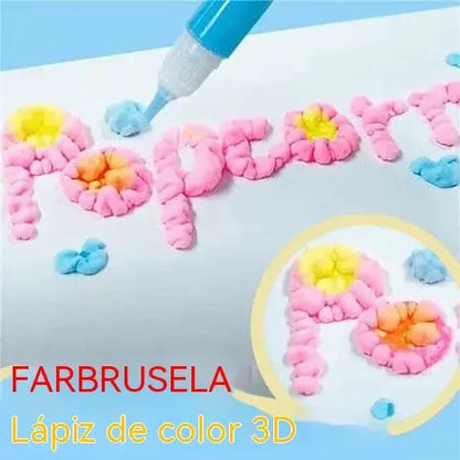🎁【Compra 1 y llévate otro gratis】Bolígrafo de impresión 3D para niños: dibujo con burbujas tipo palomitas (DIY)