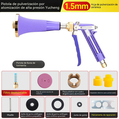 Pulverizador agrícola de alta presión con filtro y boquilla a prueba de viento. Pulverizador agrícola con bomba de pistón.