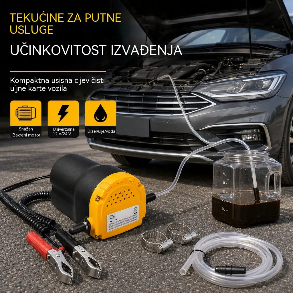 🚗Prijenosna električna samousisna pumpa za transfer mikro dizelskog ulja za automobile 12V 24V