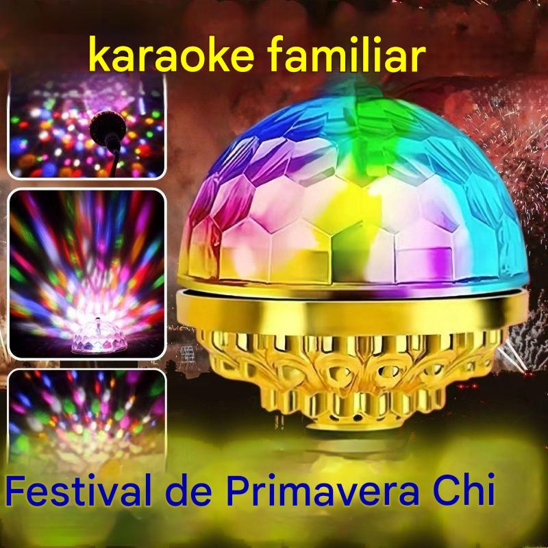 🎄 ¡Oferta navideña! 50% de descuento 🔥 Bola de discoteca mágica giratoria y multicolor