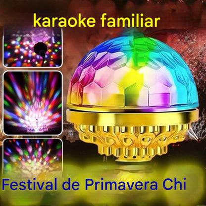 🎄 ¡Oferta navideña! 50% de descuento 🔥 Bola de discoteca mágica giratoria y multicolor