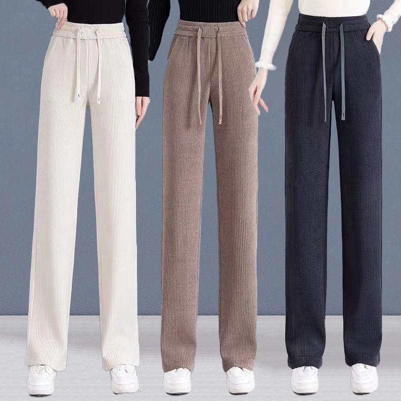 🔥【M-3XL】【40-110KG】👖Nové dámské elastické volné kalhoty