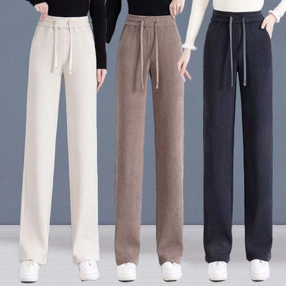 🔥【M-3XL】【40-110KG】👖Nové dámské elastické volné kalhoty