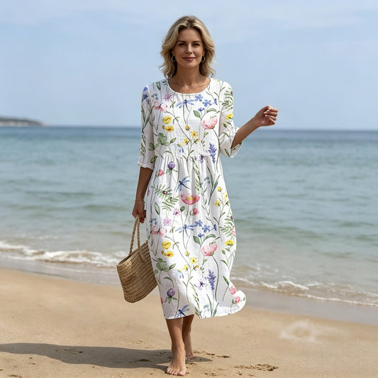 【S-4XL】Lucia - Vestido informal con estampado floral